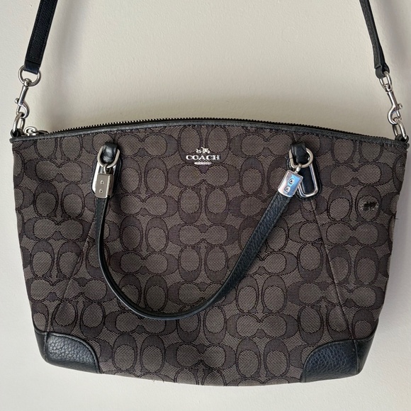 Coach Small Kelsey Satchel In Signature Jacquard - Picture 1 of 11